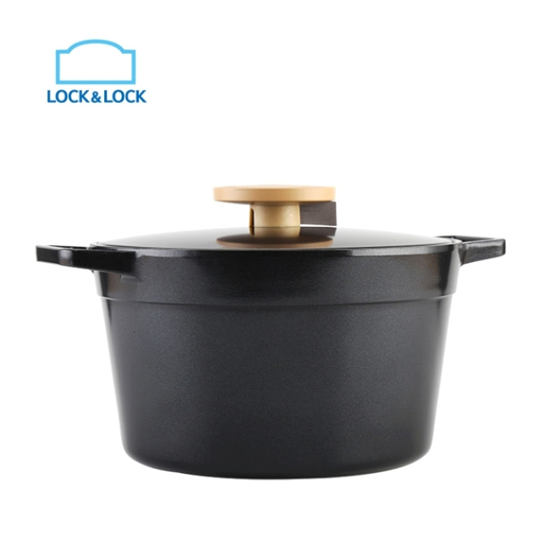 乐扣乐扣(LOCK&LOCK) 24cm 汤锅 LJM2242BLK 黑色