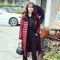 高梵(GOLDFARM)连帽轻薄中长款女士羽绒服 韩版时尚纯色休闲外套女 深酒红A S