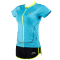 李宁泳衣分体运动健身泳装性感三件套平角泳裤温泉泳衣短袖外套多功能泳衣210 M 天蓝色