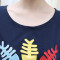 民族风刺绣孕妇装秋装长袖t恤宽松休闲上衣春秋季打底衫舒适百搭 XXL 藏青色