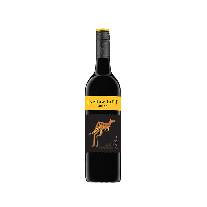 yellow tail 黄尾袋鼠 设拉子赤霞珠干红葡萄酒 750ML