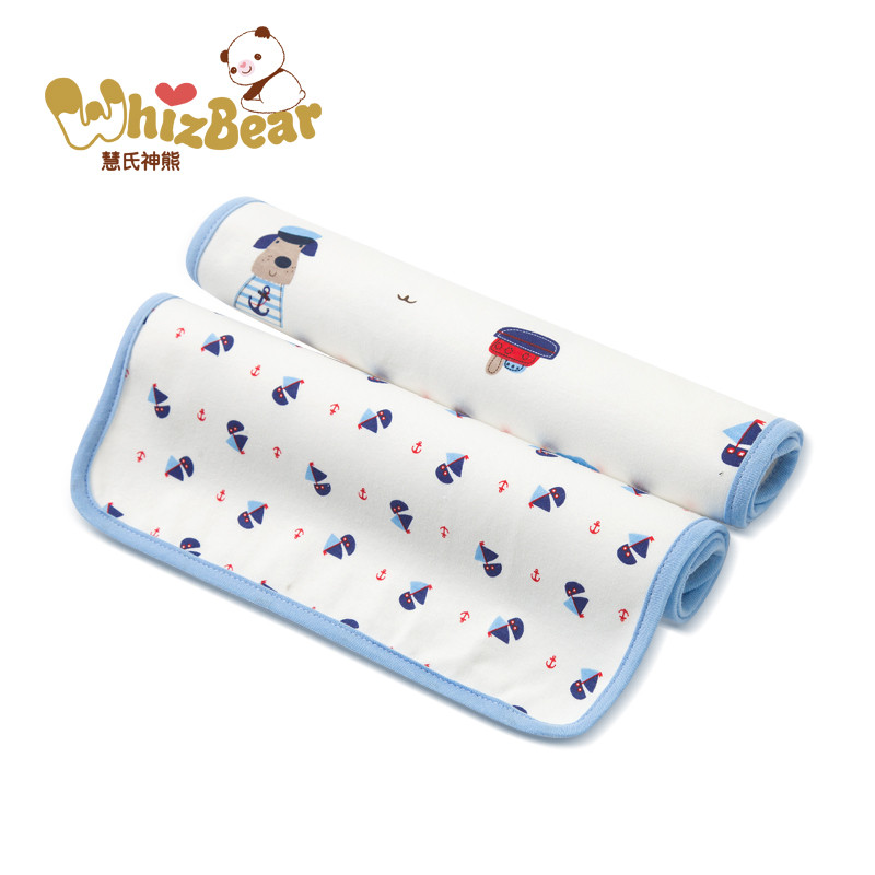 慧氏神熊（Whizbear） 婴儿隔尿垫可洗 防水透气护理垫新生儿宝宝尿垫 蓝色30*40cm(2条装）
