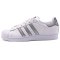 ADIDAS阿迪达斯三叶新款女子运动休闲休闲鞋板鞋-CG5455 亮白/银色/1号黑色 39