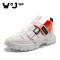 维界维界夏季新款男鞋休闲潮流透气青春鞋韩版时尚个性舒适运动鞋 白色 43