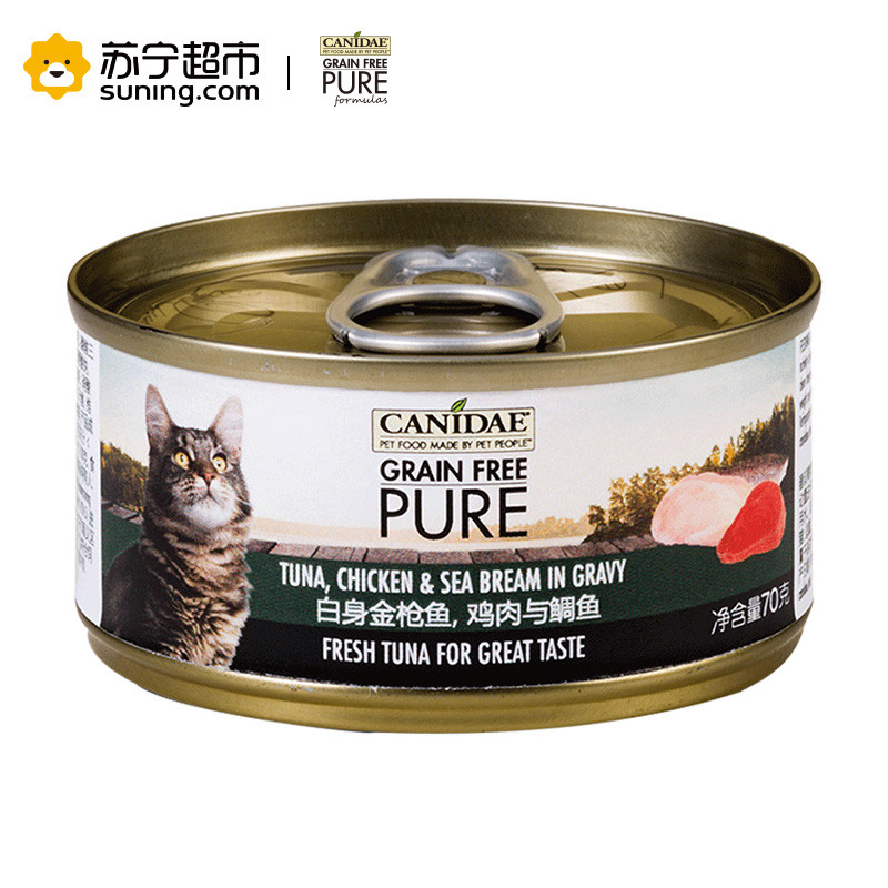 卡比(KARPY)鸡肉丝与虾仁猫罐70g*24入