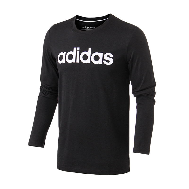 adidas阿迪达斯NEOLOGO男运动休闲长袖T恤DM4280. S DM4271黑色