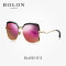 BOLON暴龙新款蝶形偏光太阳镜明星同款墨镜女时尚的眼镜BL6052 D12黑金色