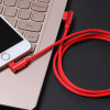 APPACS 苹果数据线快充iPhoneX/8/7/6 S/plus充电线加长红色3米尼龙编织弯头苹果电源连接线