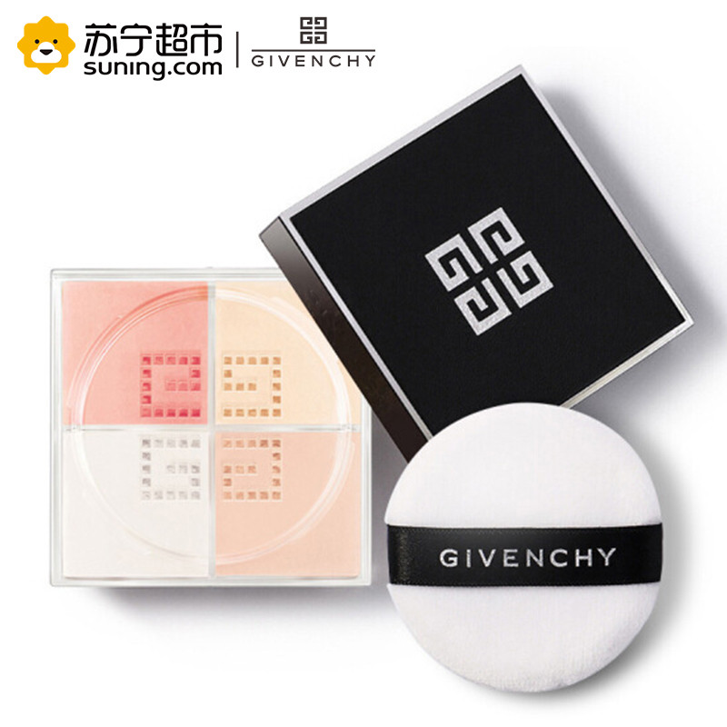 纪梵希(givenchy)轻盈无痕明星四色散粉7号 4*3g 薄纱玫瑰 四宫格散粉