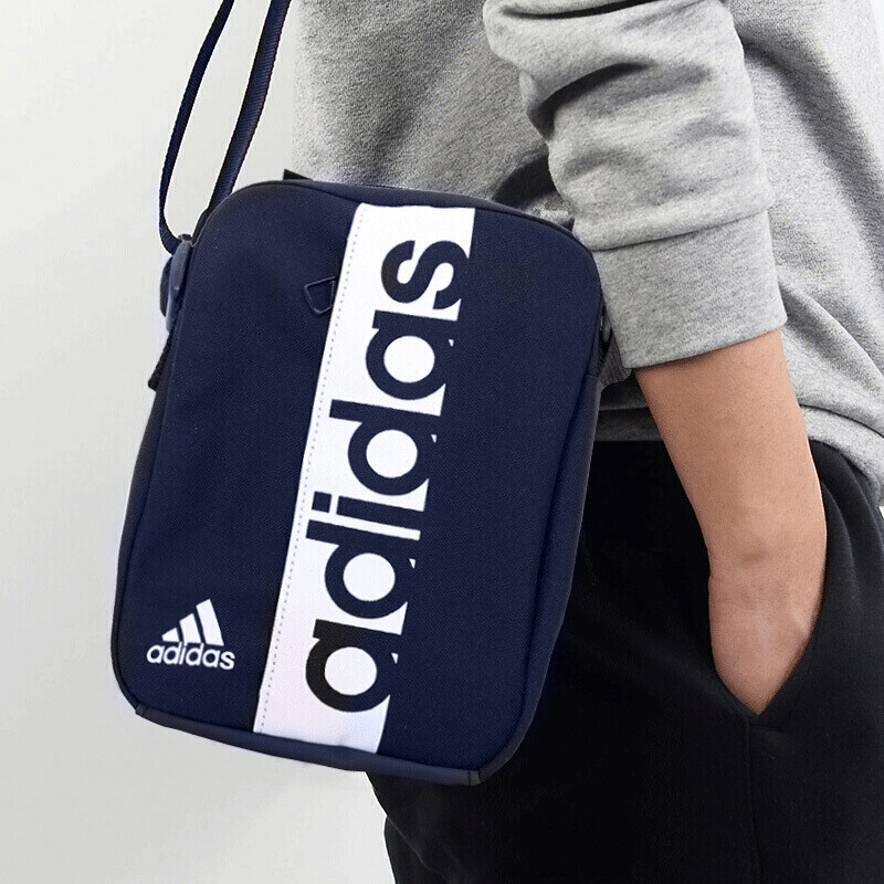 Adidas阿迪达斯男包女包2017春季新款运动包训练单肩包斜挎包S99975黑色S999 DM7657