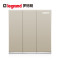 罗格朗(Legrand)开关插座面板逸景金色5五孔二三插多孔86型墙壁家用暗装电源插座 三开单控 逸景米兰金