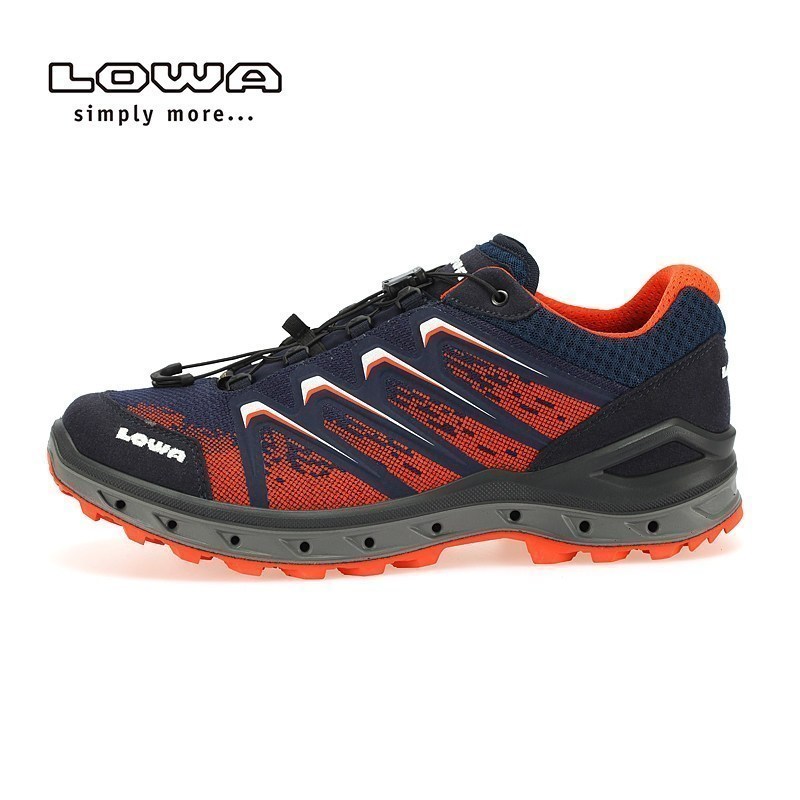 LOWA（LOWA）户外防水耐磨透气AEROXGTX男式低帮鞋L310626 L3106266910藏青色/橙色 40