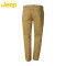 JEEP/吉普男士商务修身小脚纯色休闲裤JW15WP105 86B 军绿色N7