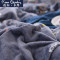 皮尔卡丹(Pierre Cardin)家纺 加厚保暖法兰绒四件套珊瑚绒双面法莱绒被套1.8m床其他 时尚生活 适合1.5m床/1.8m床-被套200*230cm