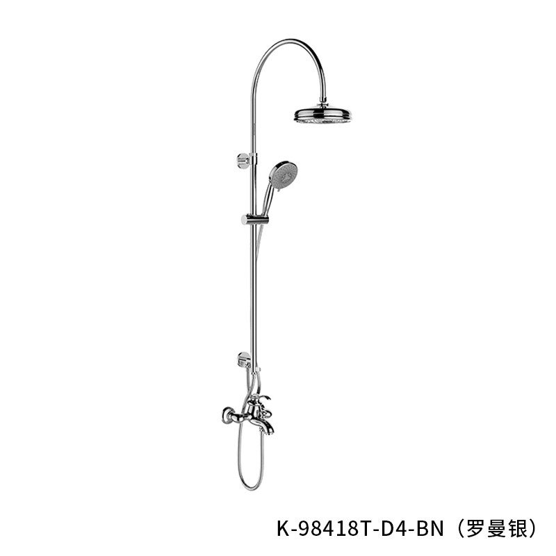新品 科勒kohler 菲尔法斯花洒龙头法兰金表面淋浴柱98418T 罗曼银