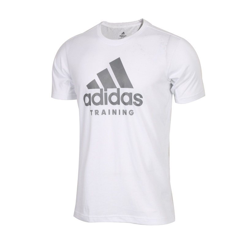Adidas阿迪达斯男装2018新款跑步运动休闲透气短袖T恤 S CV5115