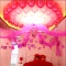 思泽 亮片雨丝套餐 珠光气球配件婚房气球装饰 结婚婚礼布置用品 亚光（浅紫、红、粉）