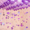 思泽 亮片雨丝套餐 珠光气球配件婚房气球装饰 结婚婚礼布置用品 亚光（浅紫、红、粉）