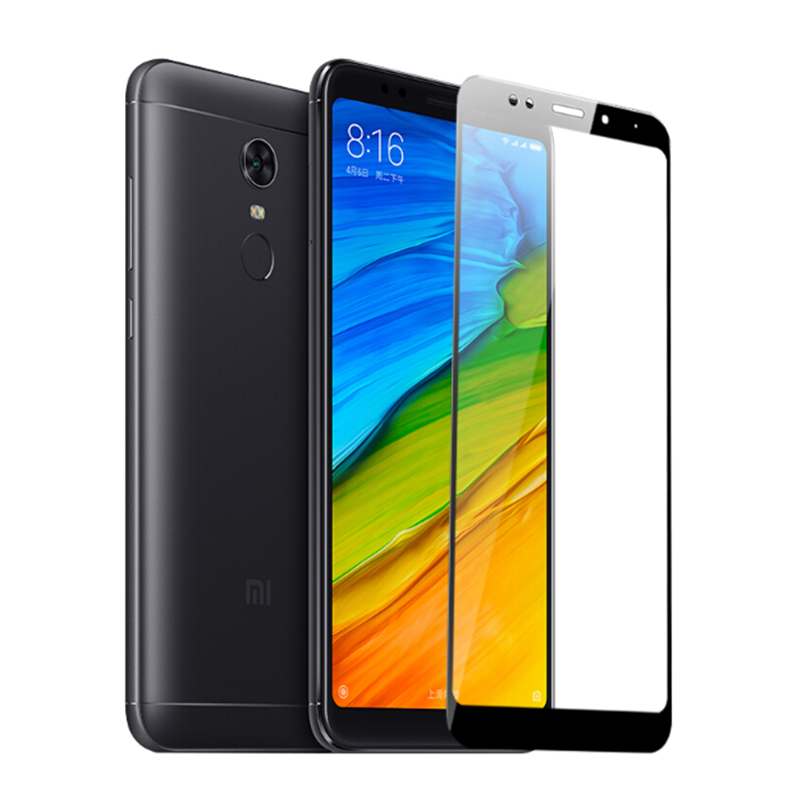 适用小米8/8SE/6X/MIX2/MIX2S/红米note5/6/6A/5PLUS/S2全屏钢化玻璃膜 保护膜 红米5黑色