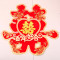 思泽 结婚喜字 大号立体压床头喜婚庆大门喜婚礼小区门口喜字贴 百年好合（2张）
