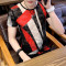 夏修身男士短袖T恤男装青年帅气圆领网纱镂空蕾丝半袖 3XL 小鸟红