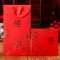 结婚烫金蝴蝶红包 百元千元纸红包袋 创意利是封喜字大红包 玫瑰喜中号（百元对折）40个