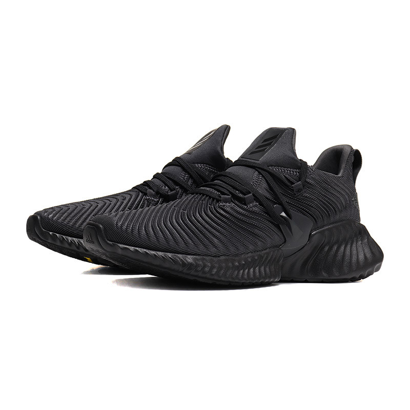 adidas阿迪达斯男子跑步鞋ALPHABOUNCE INSTINCT休闲运动鞋D96805 D96805碳黑+黑色 42码