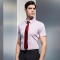 新款8CM易拉得领带商务男士正装领带结婚款酒红色领带_1 蓝底红白条纹LY8023