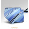 新款8CM易拉得领带商务男士正装领带结婚款酒红色领带_1 蓝底条纹LY8021