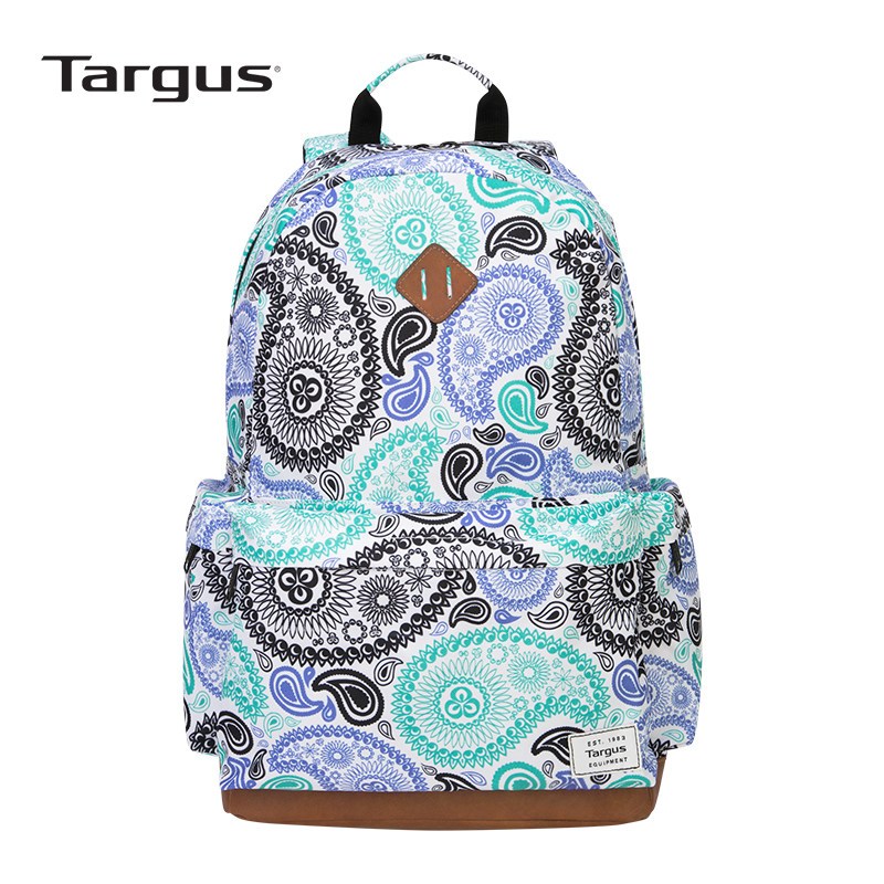 Targus/泰格斯15寸笔记本电脑包书包轻型双肩包旅行时尚女TSB936 腰果花TSB93602