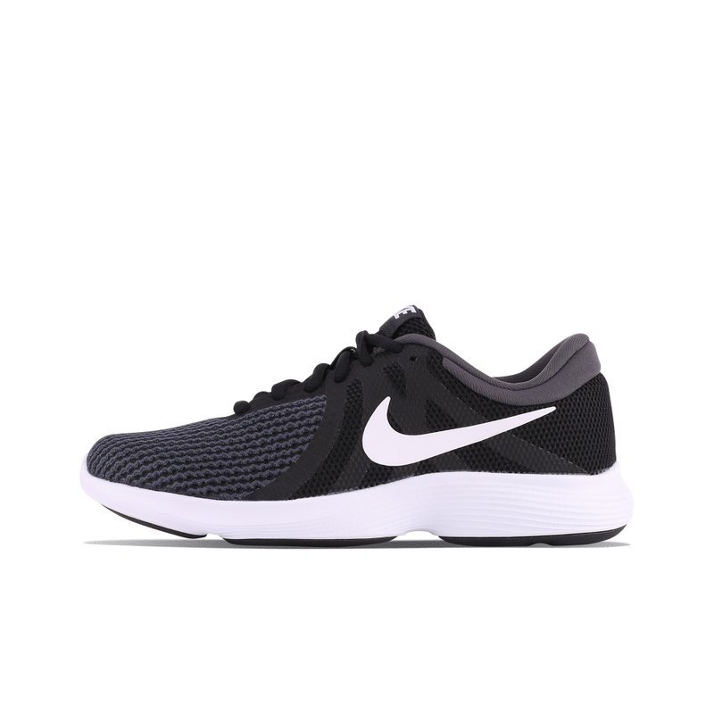 NIKE女鞋revolution4透气轻便情侣款黑白灰运动跑步鞋-001 黑/白/煤黑 38.5