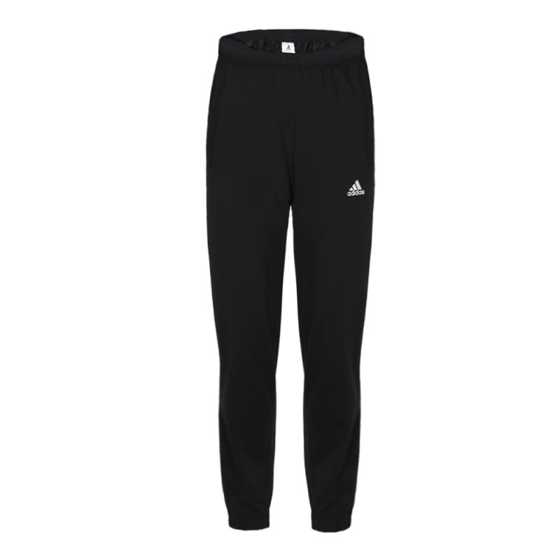 adidas阿迪达斯2018男子ESSTPANTSJ针织长裤 黑色B47218 S