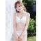 俏果儿(Qiaoguoer)小胸少女聚拢丰胸胸罩3/4杯薄款性感上托内衣女无钢圈收副乳防下垂文胸套装女士内衣 32/70AB(通杯） 虾红套装