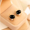 新款韩版水晶耳钉耳扣猫眼时尚配饰女耳饰YWHB9093送女朋友七夕情人节礼物_4 珍珠U夹-银色小号