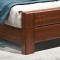 老故居 床 胡桃木床 实木床 1.5米1.8米双人床 现代中式新简约胡桃木木质婚床储物 1.5米抽屉单床