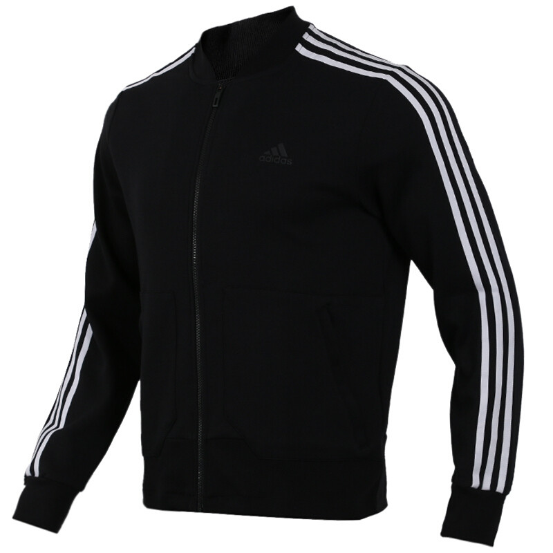 Adidas阿迪达斯男装2018秋季新款防风衣开衫运动时尚休闲夹克外套DM5238 L 2018秋季新款黑色DM5238