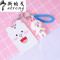 可爱公交卡套软皮学生卡通创意韩国饭卡保护套卡钥匙扣女挂绳_5 可妮兔套餐蓝扣