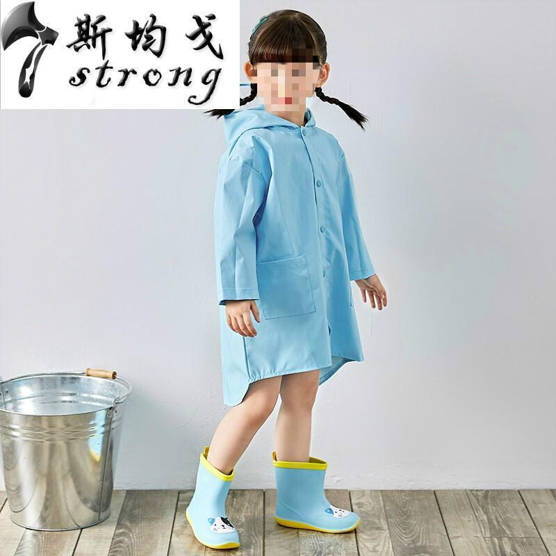 小恐龙儿童雨衣女童男童幼儿园宝宝小孩1-3学生小童幼儿2-6岁雨披_3_3 蓝色恐龙【不含鞋子】