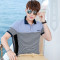 2018夏季翻领短袖男韩版修身体恤青年polo衫潮男装半袖_1_4 XL T1862灰色