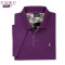 2018夏季男士短袖polo衫男装翻领宽松大码休闲纯棉半袖_3 L 深紫色