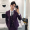 西服套装男韩版青年帅气正装英伦风修身西装新郎结婚礼服小码男装_4 M 白色西装+裤子送领带