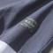 短袖男潮夏季条纹撞色插肩袖T恤日系复古修身假两件衣服男士体恤 L 蓝色