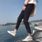 夏季男士破洞9九分牛仔裤韩版潮流快手红人刮烂小脚破铜乞丐裤子 32 灰色
