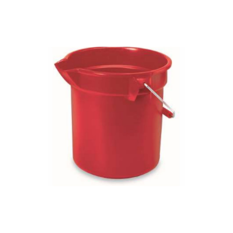 乐柏美 Rubbermaid FG261400RED 圆形Brute清洁桶，13.2L，红色