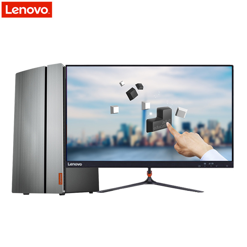 联想(Lenovo) 天逸510Pro 商务办公台式电脑 23英寸双超屏（G4900 4GB 1TB 集显 无光驱）