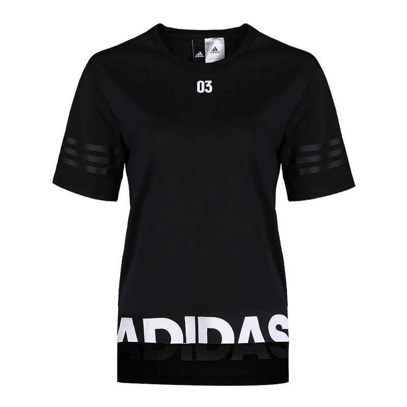 adidas阿迪达斯2018女子SSTBOY圆领短T恤CX5159_3 黑 XS