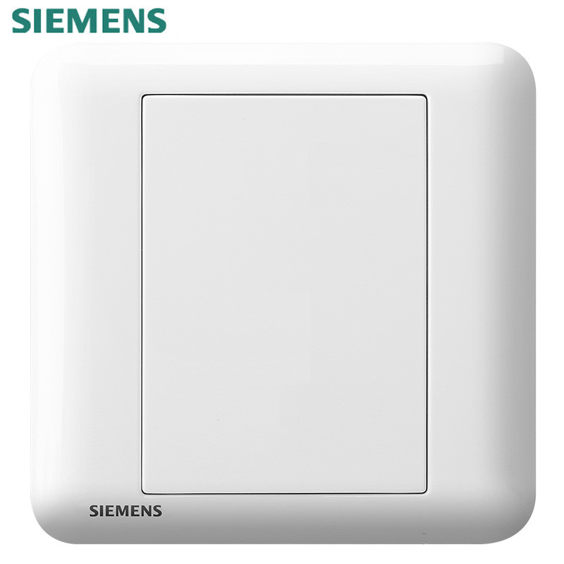 西门子(SIEMENS)开关插座面板 皓睿系列 玉釉白 空白面板 边框 玉釉白 空白面板