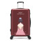 OSDY新品卡通少女印花拉杆箱24寸个性旅行箱便携行李箱O-H0616 红色皇冠少女 24寸