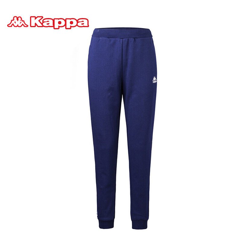 KAPPA/卡帕女裤运动裤2018秋款串标卫裤针织长裤|K0862AK65D L 罗马蓝K0862AK65D-882