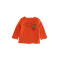 2018年婴童女童韩版字母水果长袖T恤打底衫 衣标73 棕红色
